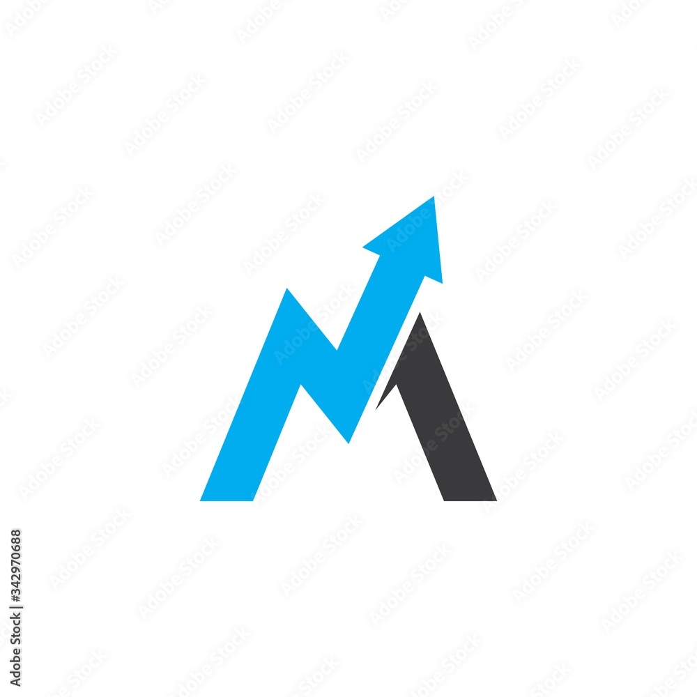 M Letter arrow Logo Template Vector M Letter arrow Logo Template Vector