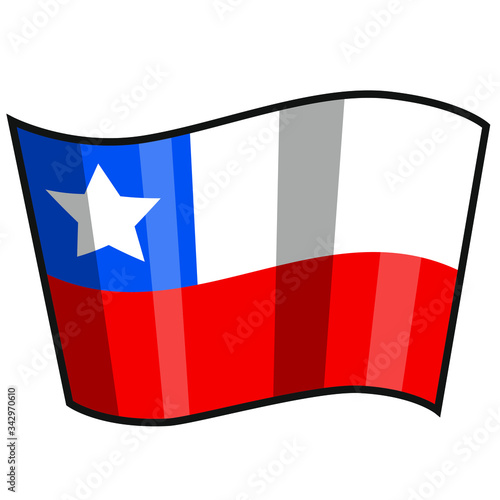 Bandera del país Chile