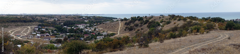Panorama of village