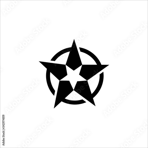 Bright Star Logo Template Design Vector