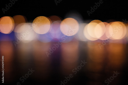 Abstract background Multicolored blurry lights