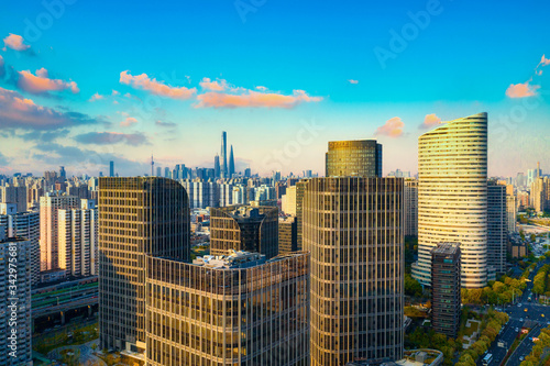 Cityscape of Huangpu District, Shanghai, China