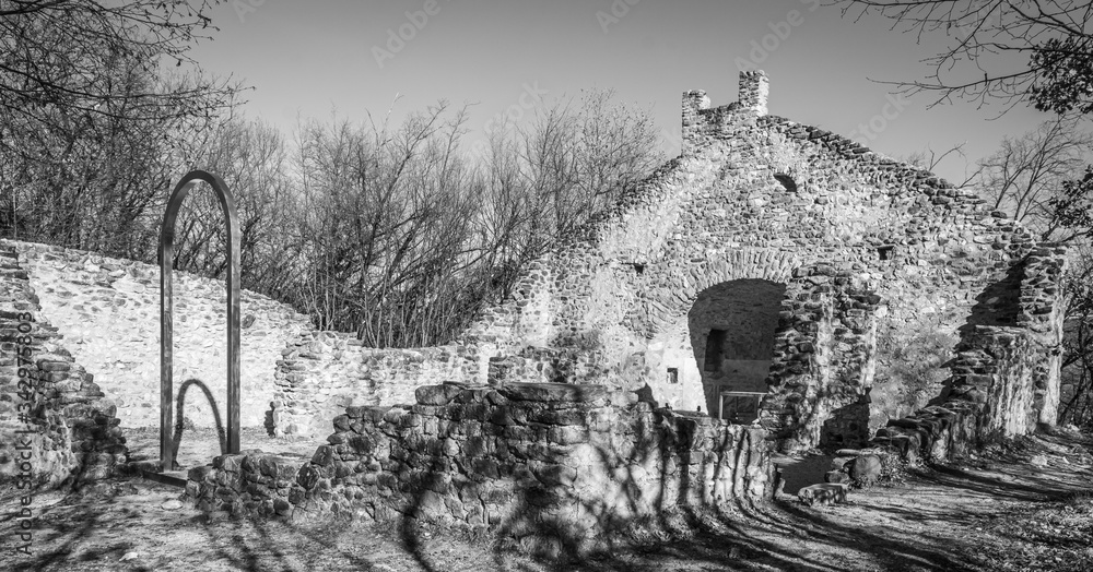 St. Peter ruines South Tyrol - Italy - The S. Peter ruins in Altenburg is probably the oldest Tyrolean church ruin. The church ruins date back to the 5th century AD.