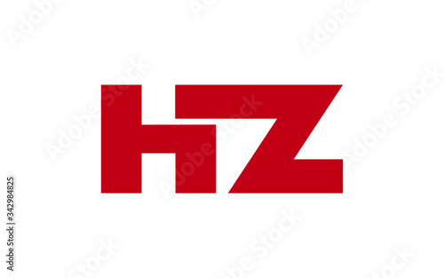 Free Download HZ or ZH and H, Z Uppercase Letter Initial Logo Design, Vector Template - GFXLoad