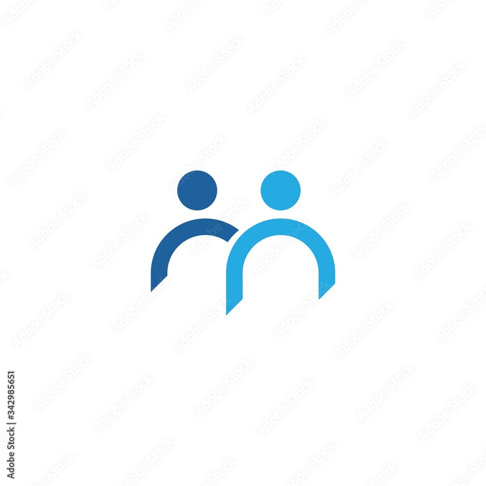 Community, network and social logo Community, network and social logo