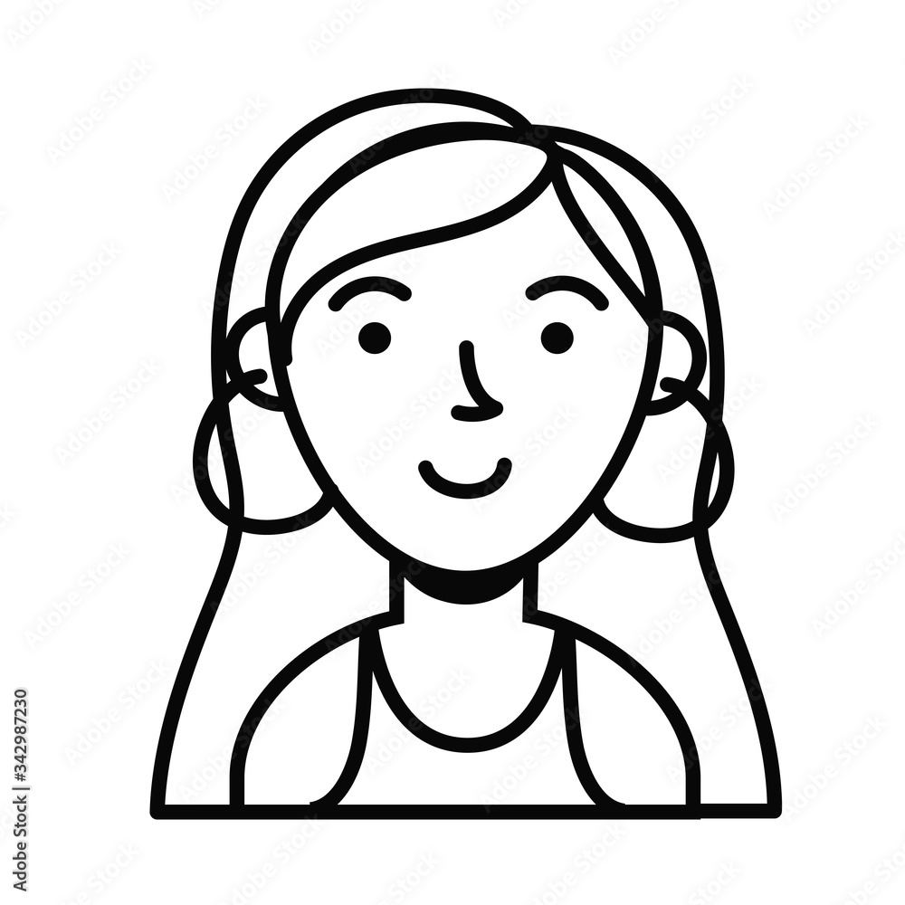 blond woman female avatar character blond woman female avatar character