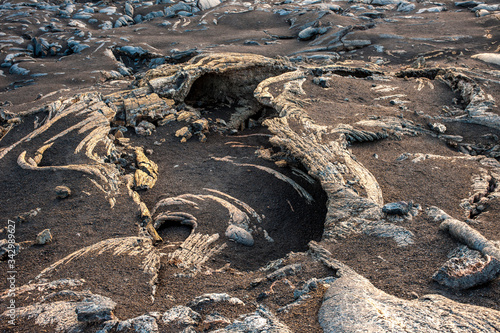 lava formation volcanic island fogo
