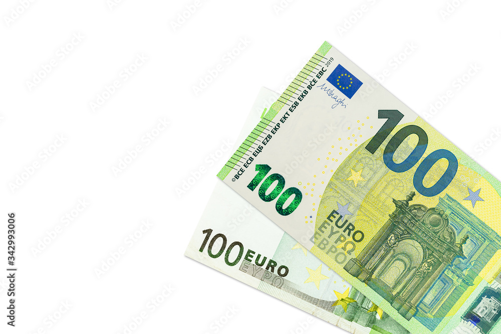 some 100 euro banknotes second edition indicating economics with copy space some 100 euro banknotes second edition indicating economics with copy space