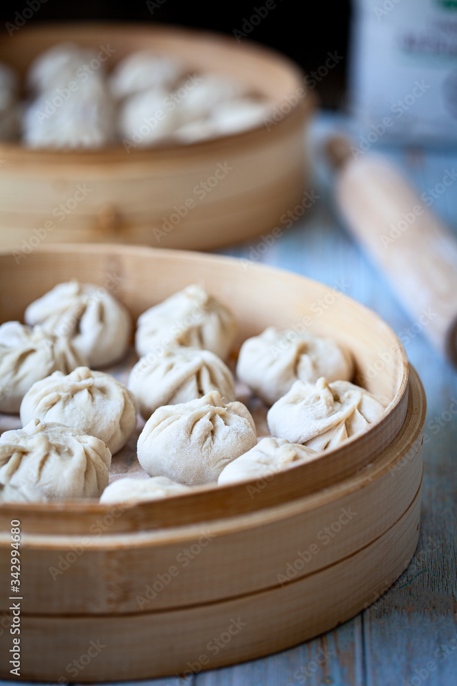 Steam Bun in the steamer