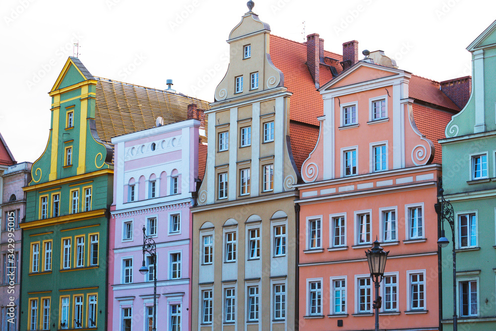colorful buildings of Wroclaw
