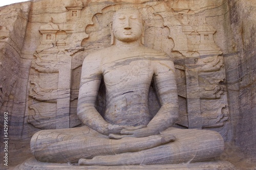 statue of buddha in Polonnaruwa, Sri Lanka 