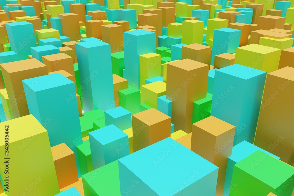 Obraz premium abstract colorful cubes background descript