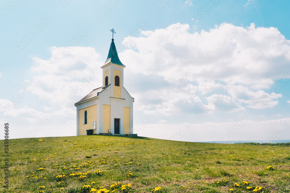 Michelberg chapel in the Korneuburg district. Weinviertel in Lower Austria.