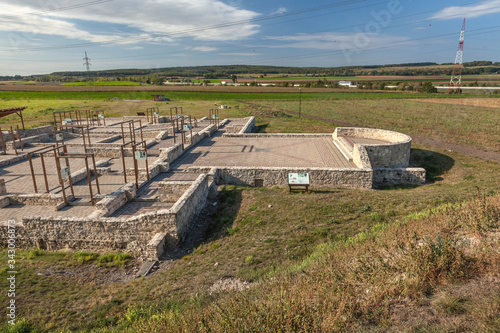 Big roman villa in Bruckneudorf near roman town Carnuntum, Austria photo