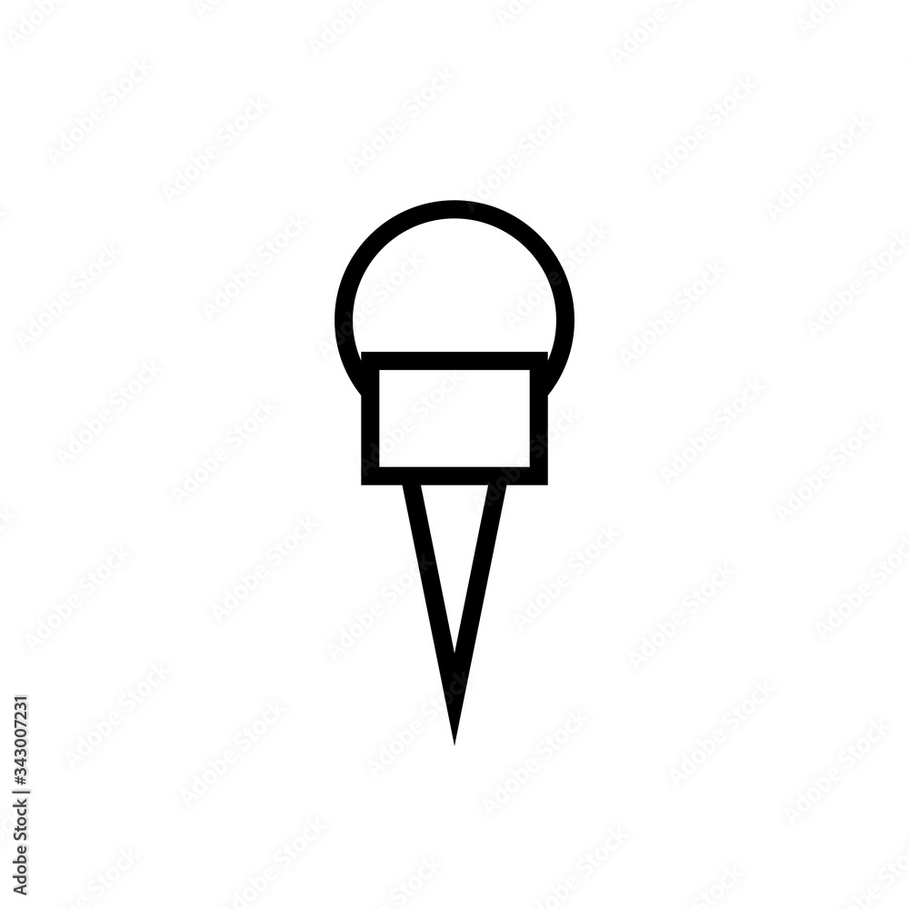 Paper Pin Icon Design Vector Template Paper Pin Icon Design Vector Template