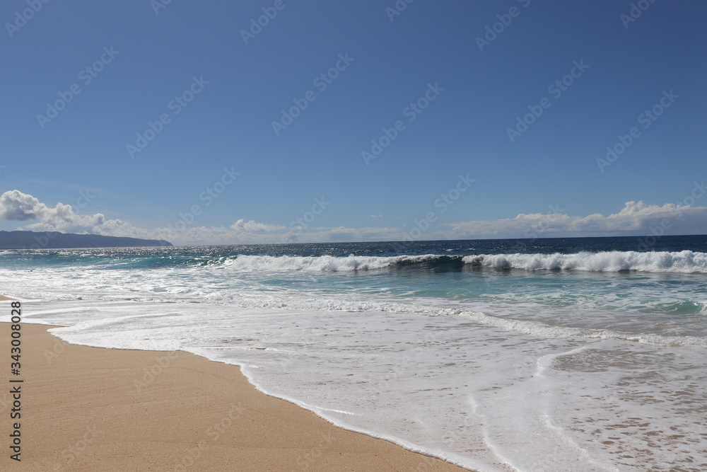 The Banzai Pipeline surf reef break located in Hawaii at Ehukai Beach Park in Pupukea on Oahu North Shore The Banzai Pipeline surf reef break located in Hawaii at Ehukai Beach Park in Pupukea on Oahu North Shore
