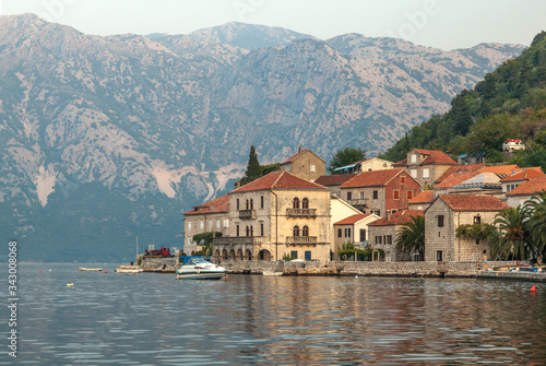 Small town Perast in Bay of Kotor, Montenegro © tynrud