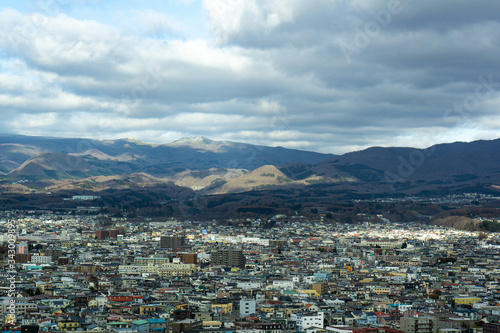 Cityscape of Hakodate - View from Goryokaku Tower