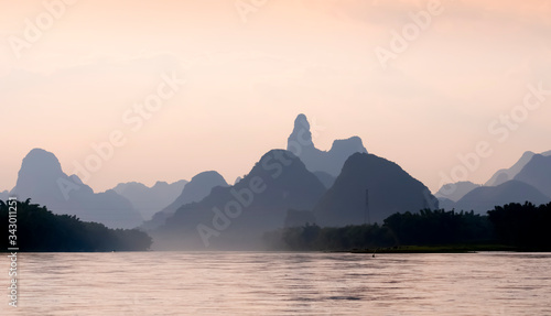 Valokuva Beautiful karst mountain landscape of China