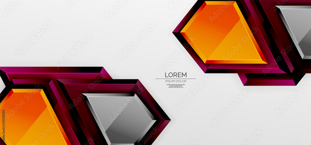 Metal glossy shiny geometric shapes with 3d effect composition. Techno futuristic vector abstract background For Wallpaper, Banner, Background, Card, Book Illustration, landing page Metal glossy shiny geometric shapes with 3d effect composition. Techno futuristic vector abstract background For Wallpaper, Banner, Background, Card, Book Illustration, landing page