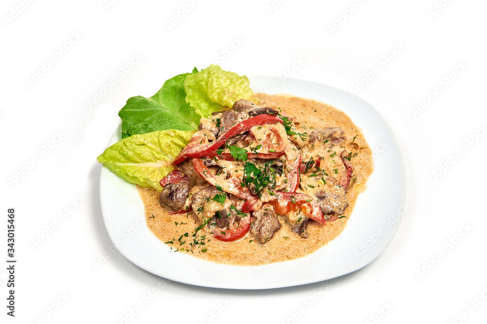 Veal and lamb salad with vegetables Veal and lamb salad with vegetables