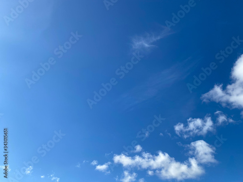 blue sky with clouds
