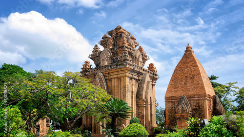 Ancient temple of Po Nagar (Thap Ba Po Nagar). Hindu religion and architecture. Nha Trang, Vietnam photo