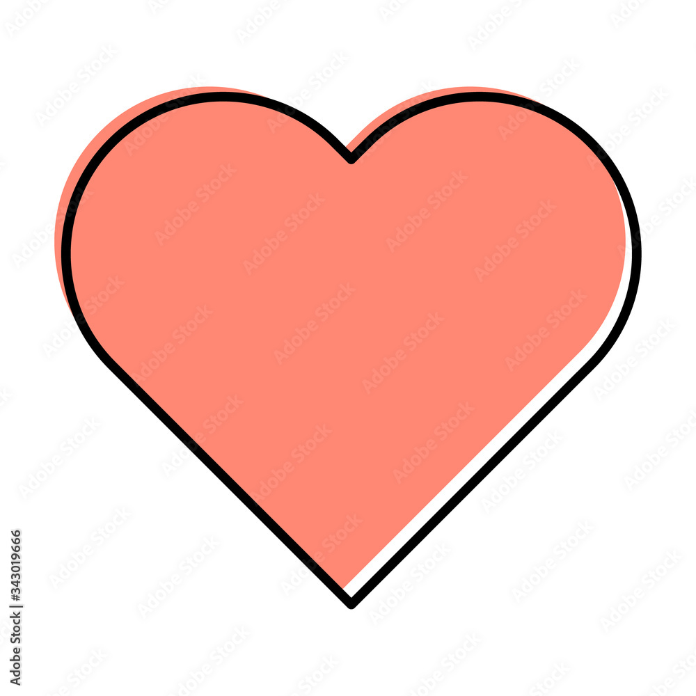 Heart icon, love vector symbol isolated on white bacground. Valentine graphic sign Heart icon, love vector symbol isolated on white bacground. Valentine graphic sign