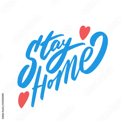 Stay safe. Vector lettering.