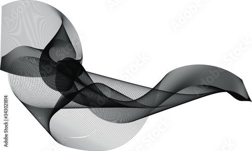 Wallpaper Mural Abstract cigarette black smoke isolate on white background , elegance  magic, mystery aroma, ink effect Torontodigital.ca