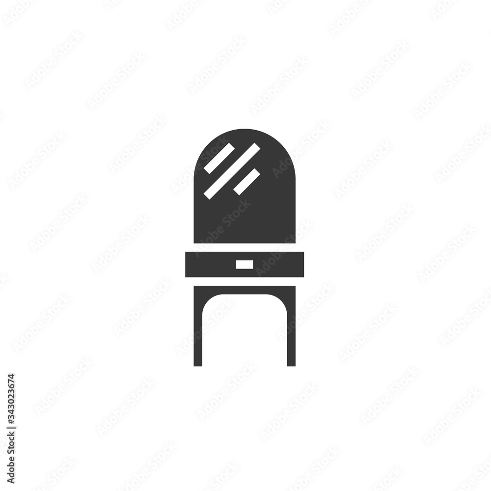 dresser mirror icon vector illustration design