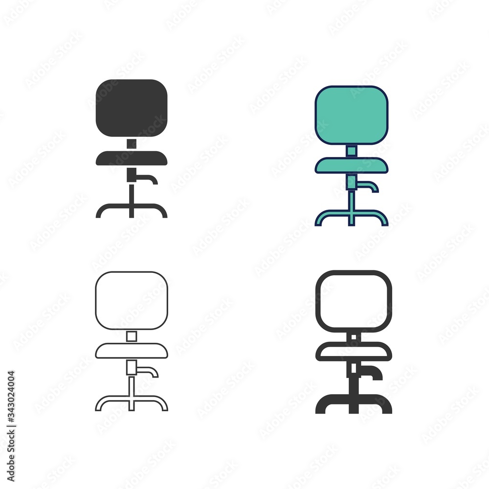 office chair icon vector illustration design office chair icon vector illustration design