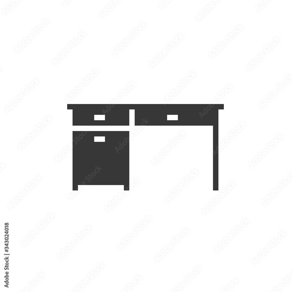 office desk icon vector illustration design office desk icon vector illustration design