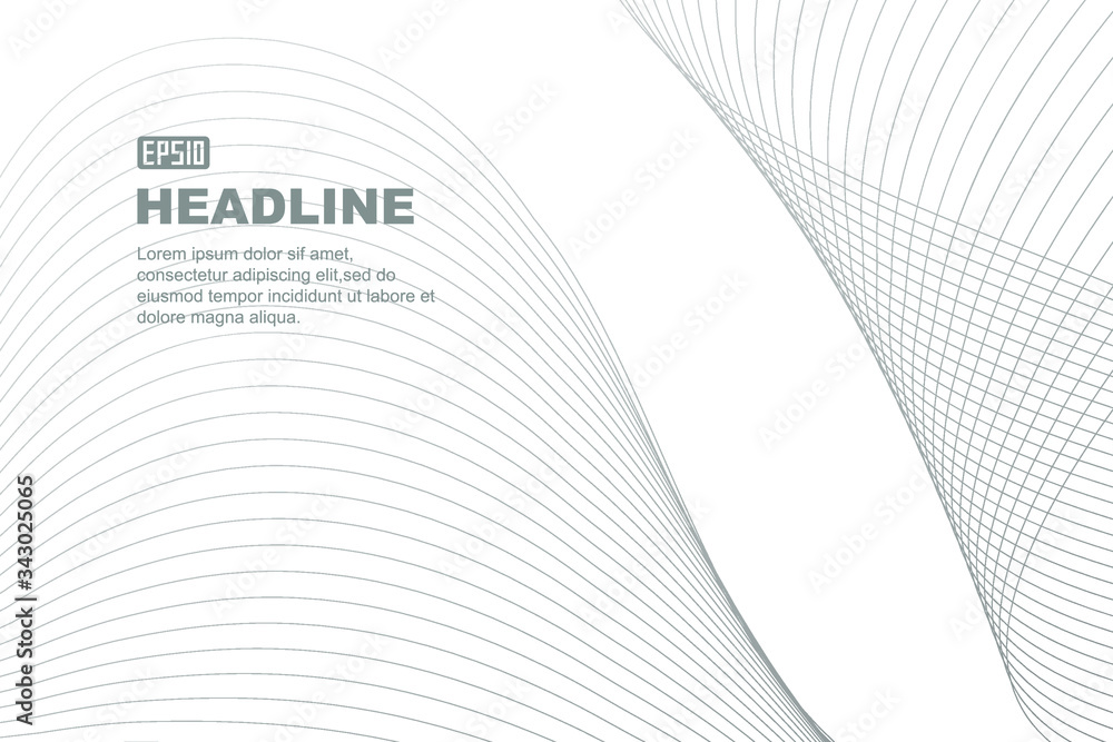 Fototapeta premium Gray elegant lines, abstract background. 