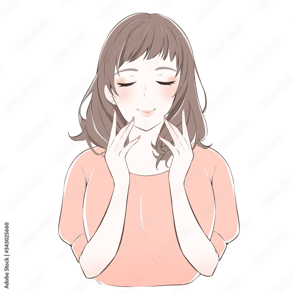 微笑む女性 微笑む女性