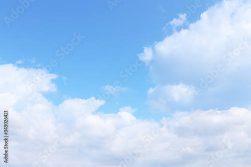 image of clouds in the blue sky