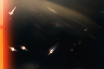 Background of retro film overly, image with scratch, dust and light leaks