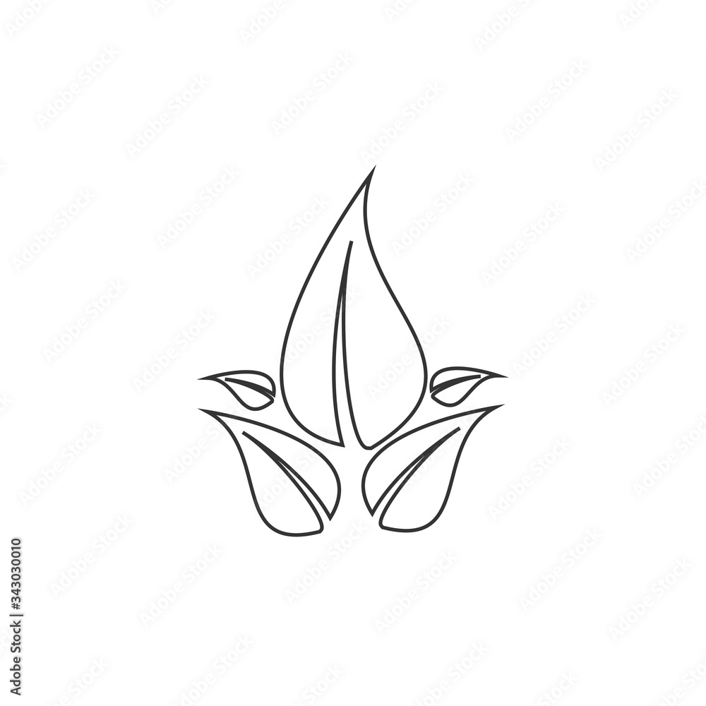 leaves icon vector illustration design leaves icon vector illustration design