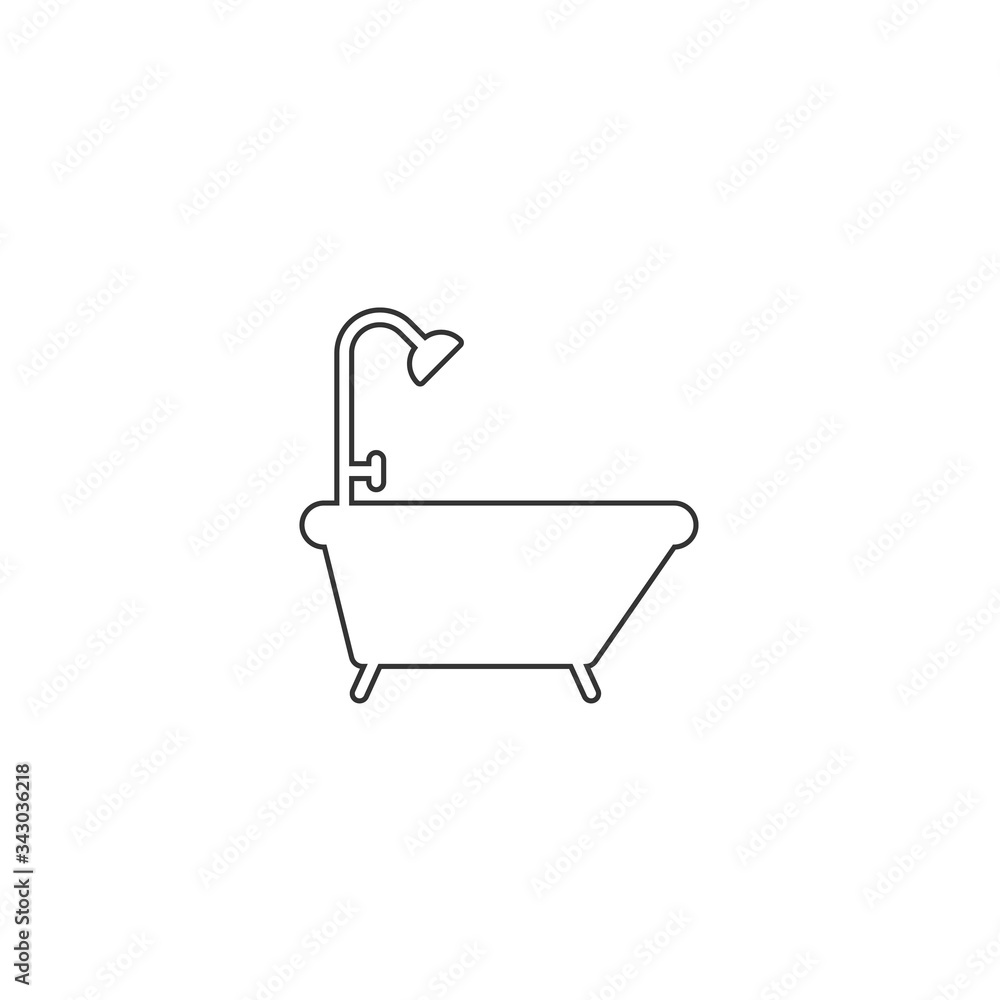 bath tub icon vector illustration design bath tub icon vector illustration design