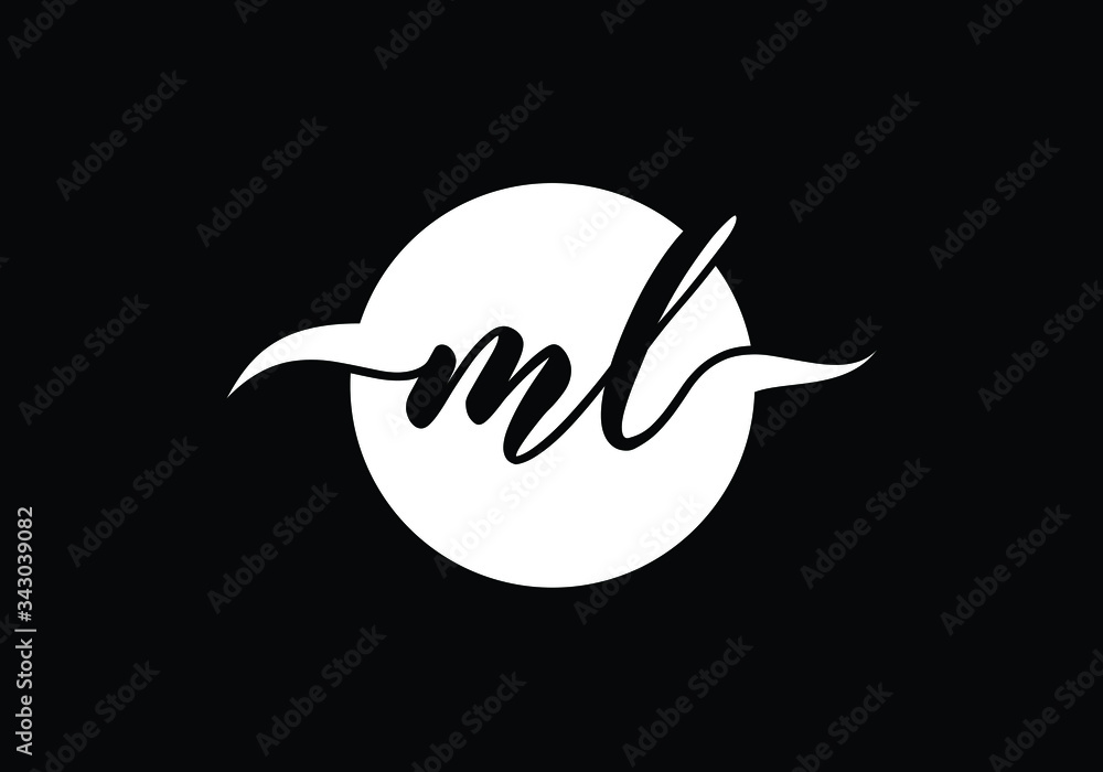 Initial Monogram Letter M L Logo Design Vector Template. ML Letter Logo Design Initial Monogram Letter M L Logo Design Vector Template. ML Letter Logo Design