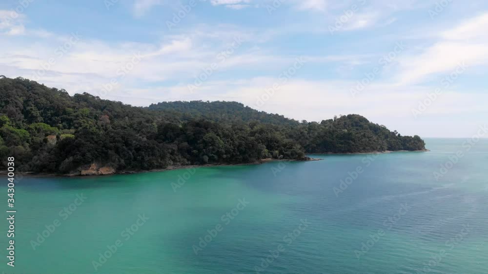 Aerial of the nature part of the Langkawi tourist island in Malaysia Aerial of the nature part of the Langkawi tourist island in Malaysia