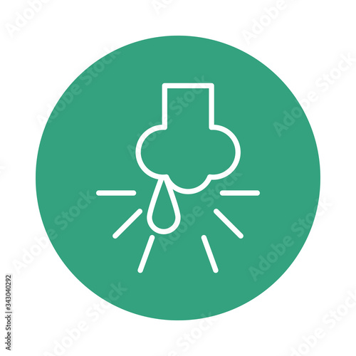 nose with flu block style icon