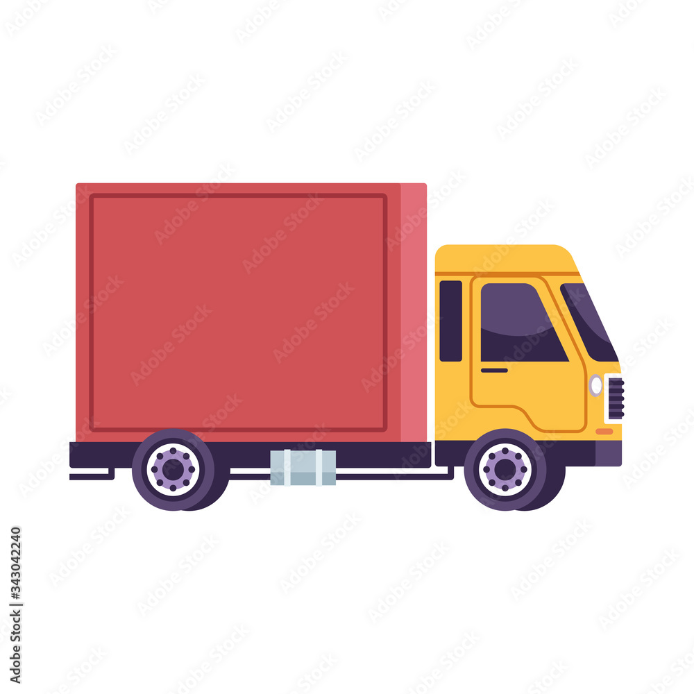 truck delivery service isolated icon truck delivery service isolated icon