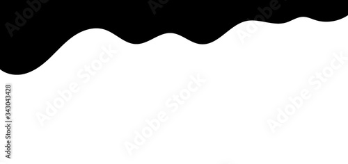 Black melt drips or liquid sauce drops. Black liquid or melted chocolate drips, current paint.