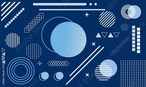 geomatric background dark blue
