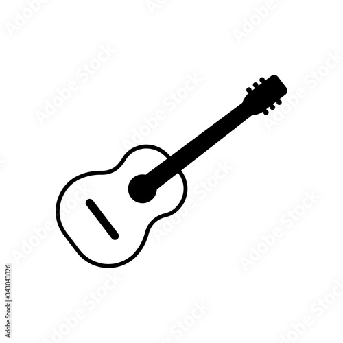 Guitar icon. Design template vector © sobahus surur