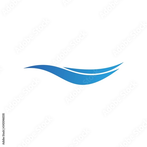 Water wave Logo vector template