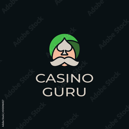 Modern Professional Logo Design, casino or poker with guru or tradition with ace and mustache
