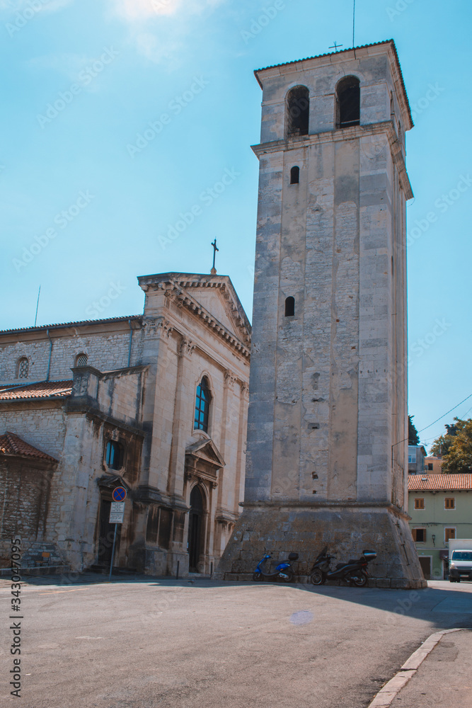 Cathedral of the Assumption of the Blessed Virgin Mary in Pula, Istrian Peninsula in Croatia
