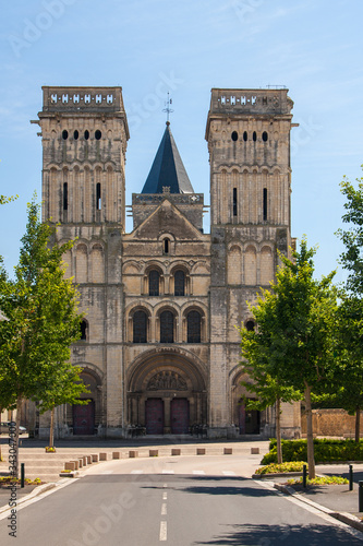 Canvastavla Abbaye aux Dames in Caen in der Normandie in Frankreich